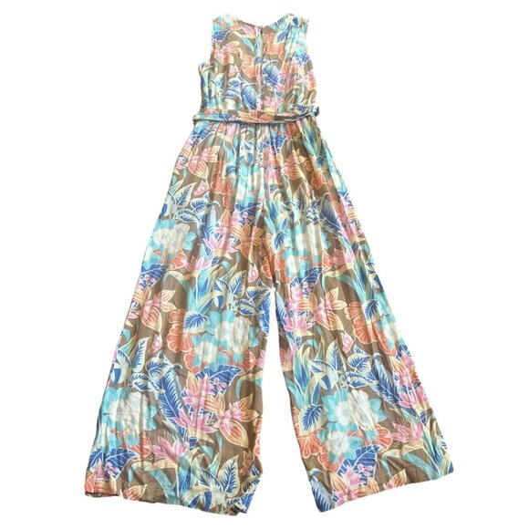 J. McLaughlin Rebekka Floral Print Jumpsuit Sleeveless Stretch Size Medium NWOT - Picture 8 of 13